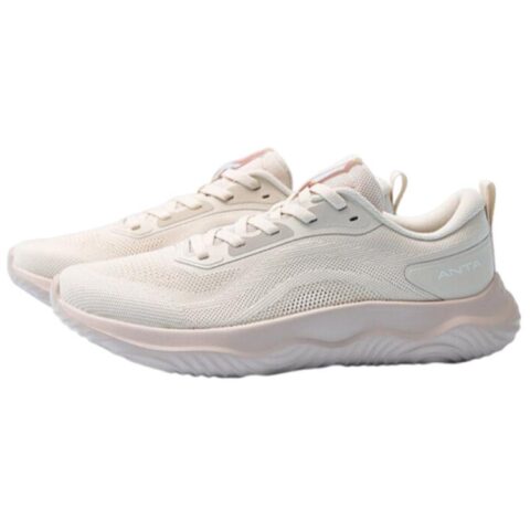 Anta Shen Xing LITE Cushioning Slip Resistant Low top Casual Running Shoes Women’s Beige Pink