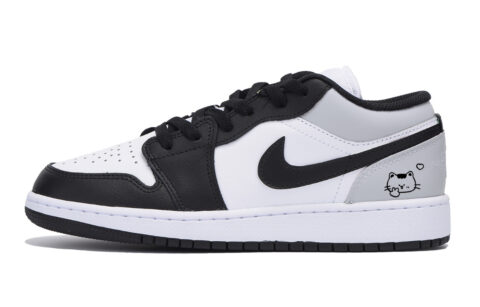 Jordan Air Jordan 1 Abrasion Resistant Low top Vintage Basketball Shoes Men’s Dark Gray