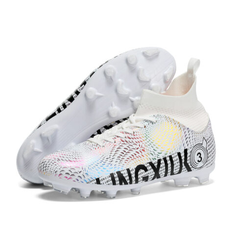 SHUANGDING AG Artificial Ground Artificial Turf Cushioning Slip Resistant Cushioning Slip Resistant Soccer Shoes Unisex