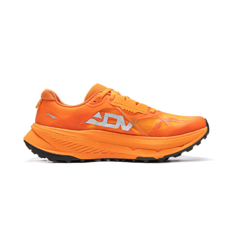 Li Ning Cushioning Slip Resistant Abrasion Resistant Rebound Low top Trail Running Shoes Unisex Burnt Orange