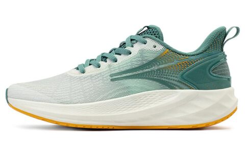 361° Feather Slip Resistant, Abrasion Resistant, Breathable Low top Running Shoes Men’s White Green