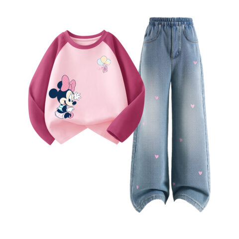 Disney Kids Casual Sportswear Crew Neck Moderate