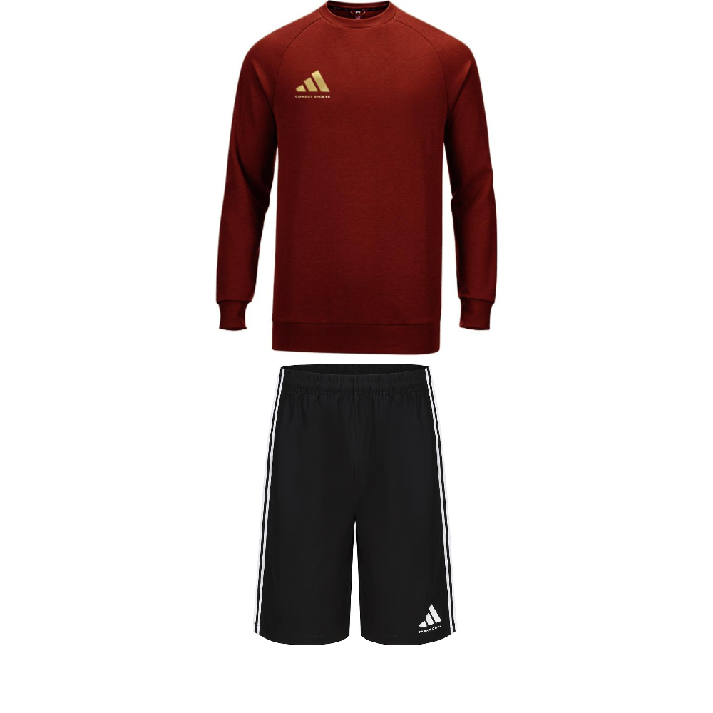 Adidas Casual Sportswear Men’s Set Red Gold+Black