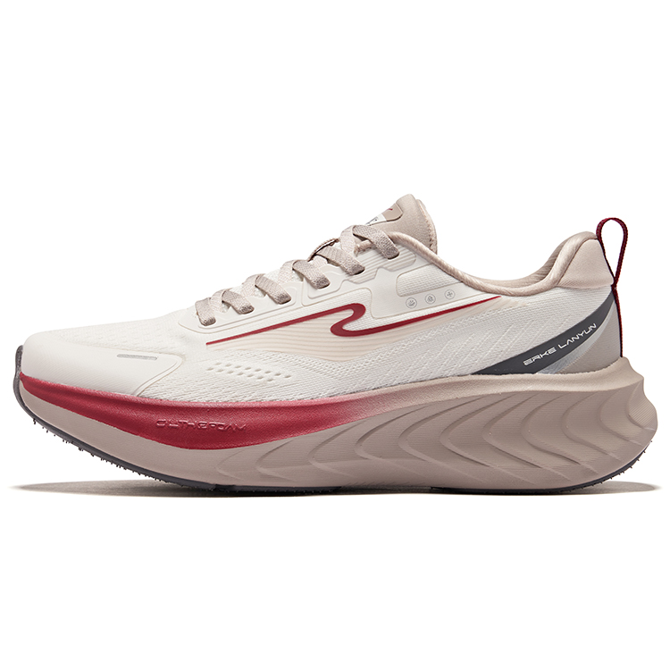 Erke Cushioning Rebound Low top Sprint Running Shoes Women’s Microcrystal White Painted Gray
