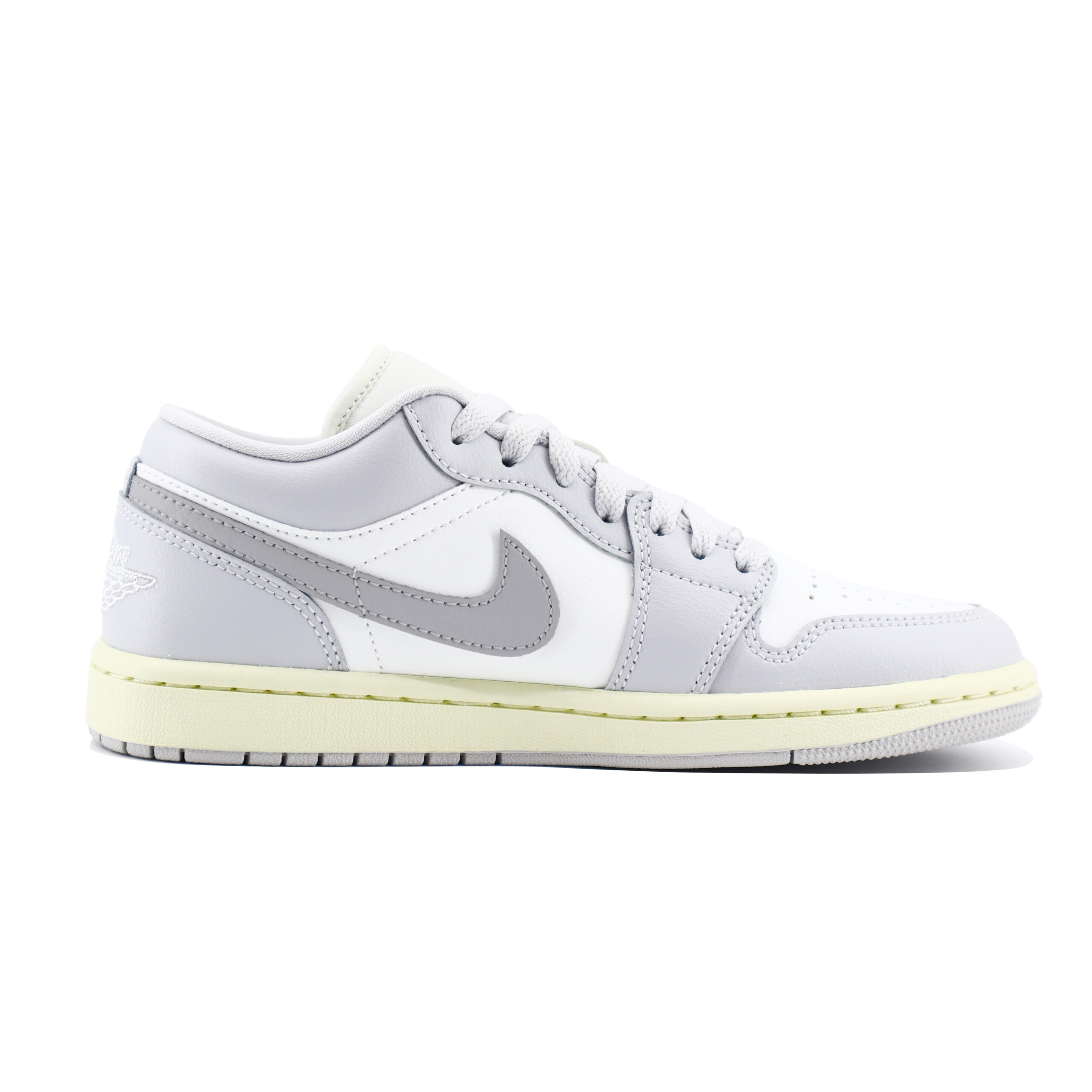 Jordan Air Jordan 1 Chuangyi Slip Resistant Abrasion Resistant Low top Vintage Basketball Shoes Unisex White Gray