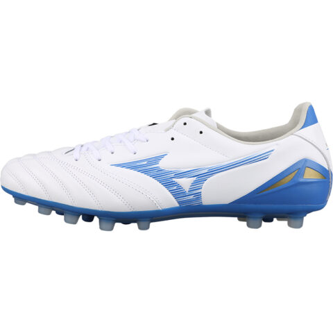 Mizuno Morelia Neo 4 AG Rubber Short Studs Cushioning Coverage Soccer Shoes Men’s White Blue