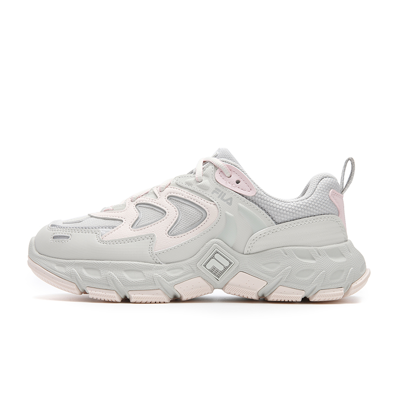 FILA Ravagement 3 Cushioning Slip Resistant Abrasion Resistant Lightweight Low top Running Shoes Women's Gray Pink