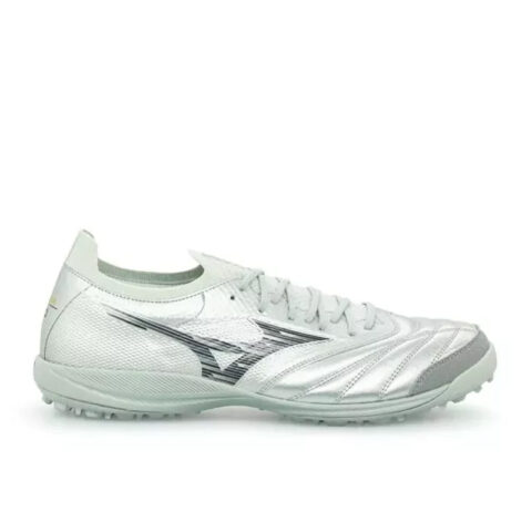 Mizuno Morelia Neo Sala B TF Turf Kangaroo Leather Cushioning, Wear Resistant Soccer Shoes Unisex Silver