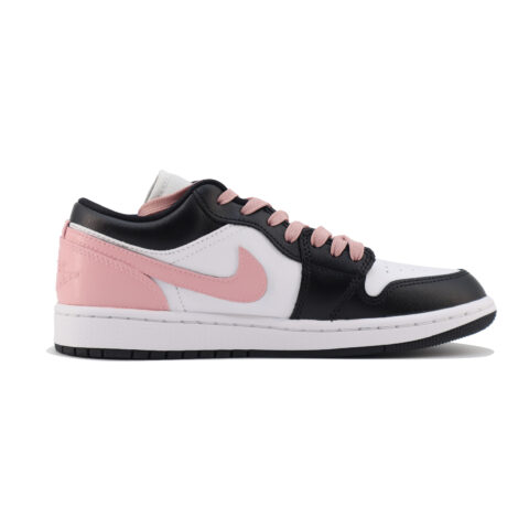 Jordan Air Jordan 1 Slip Resistant Abrasion Resistant Low top Vintage Basketball Shoes Unisex Pink