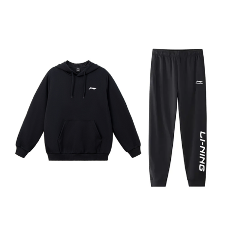 Li Ning Casual Sportswear Unisex Black+Black