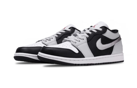 Jordan Air Jordan 1 Time Phantom Low top Vintage Basketball Shoes Men’s Black White Gray