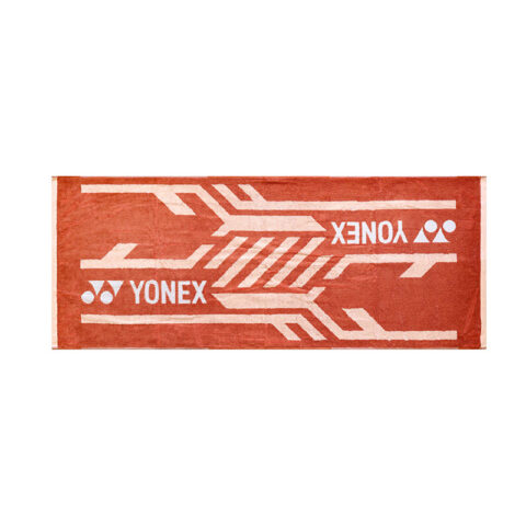 YONEX Bath Towels Orange/Dark Umber Cotton/Polyester Fitness, Playing, Toiletry, Swim Unisex 58cmx145cm