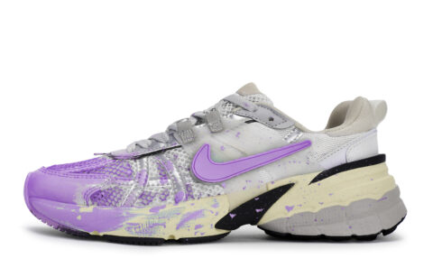 Nike V2K Run Slip Resistant Abrasion Resistant Low top Running Shoes Women’s Silver Purple