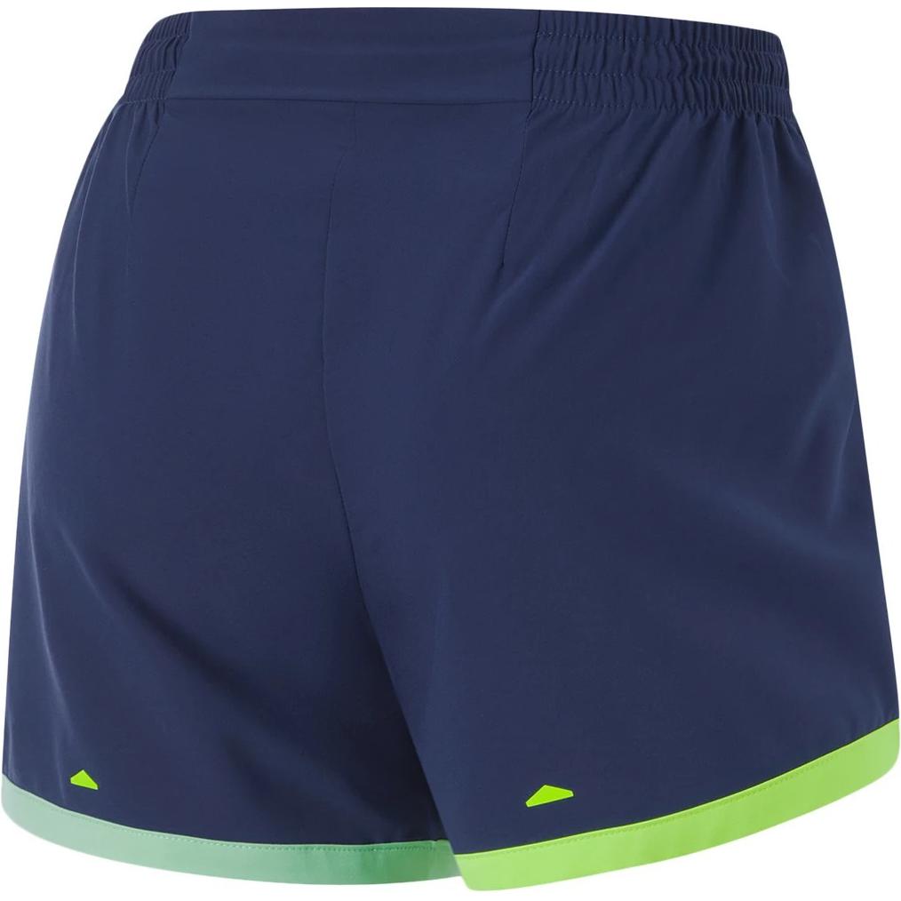 Li Ning Running Collection Sports Shorts Women’s Dark Ship Blue Neon Yellow Green Cooling Green