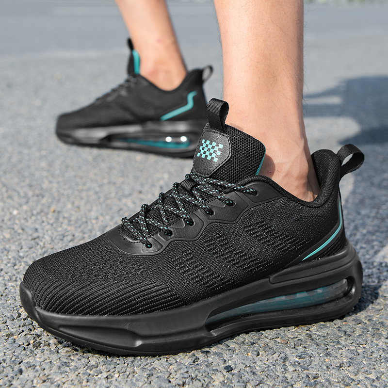 HEIWEILU Breathable Lightweight Breathable And Lightweight Low top Air Cushion Casual Running Shoes Men’s