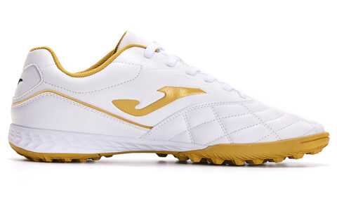 Joma Liga T1 Tf Turf Non slip Lightweight Soccer Shoes Men’s White Gold