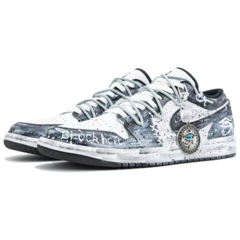 Jordan Air Jordan 1 Snowfield Divine Eyes Leather Abrasion Resistant Height Increasing Abrasion Resistant Low top
