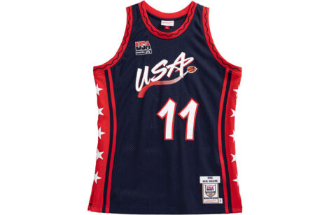 Mitchell Ness Basketball Jersey Unisex Navy Blue