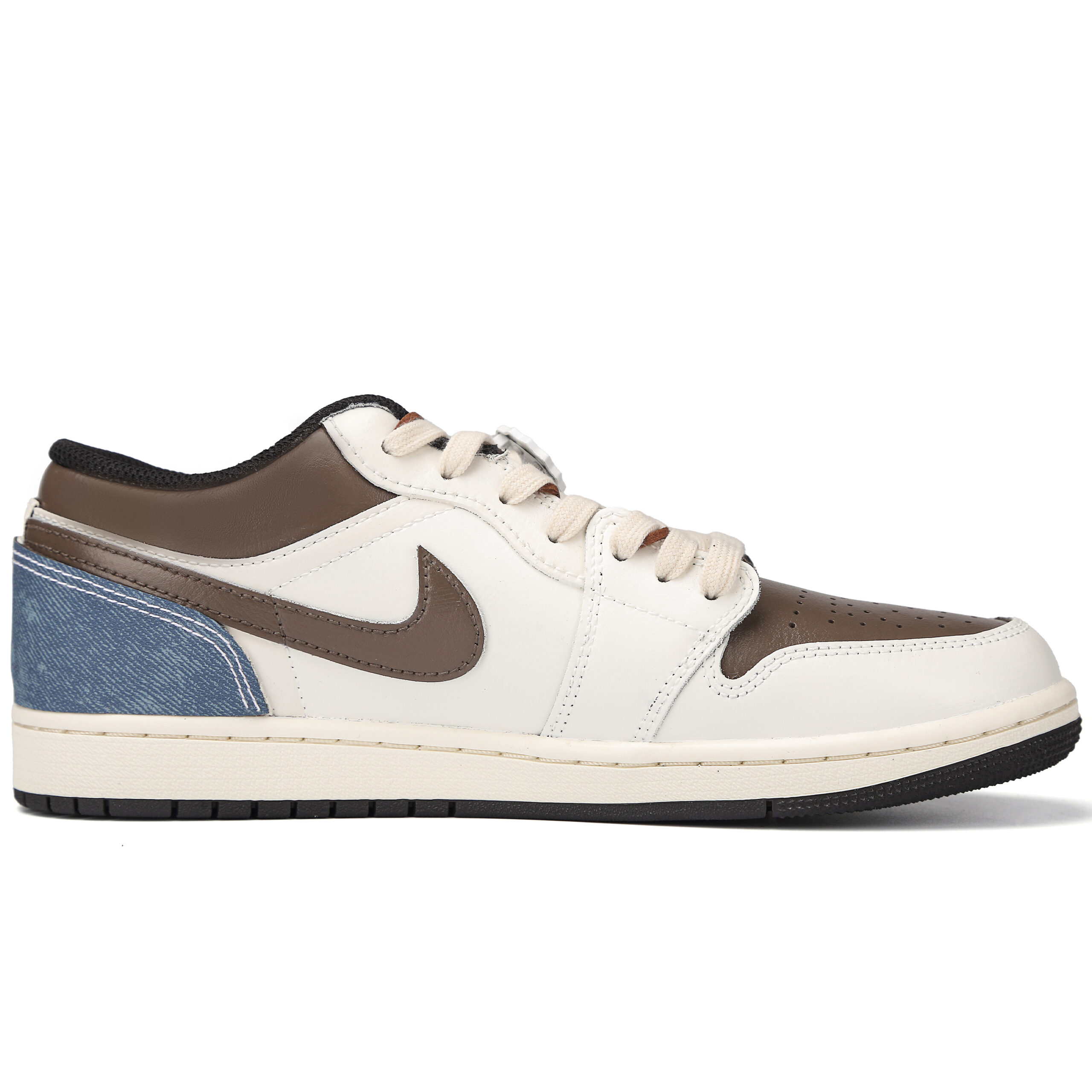 Jordan Air Jordan 1 Denim Is Busy Leather Abrasion Resistant Abrasion Resistant Low top Vintage Basketball Shoes Men’s