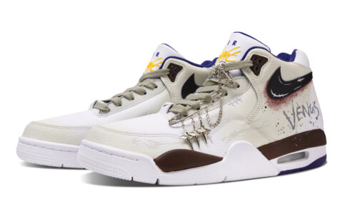 Nike Flight Legacy Forbidden Ground Slip Resistant Abrasion Resistant Mid top Vintage Basketball Shoes Men’s Ecru