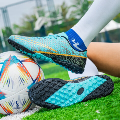 DOUBLE STAR 88 Breathable Lightweight Breathable And Lightweight Soccer Shoes Unisex Black Moon