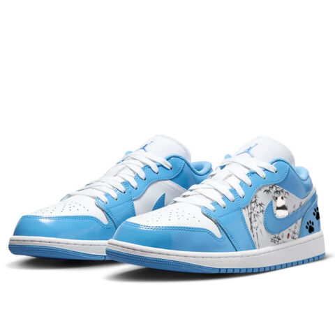 Jordan Air Jordan 1 Vintage Basketball Shoes Unisex Low Top White/Blue