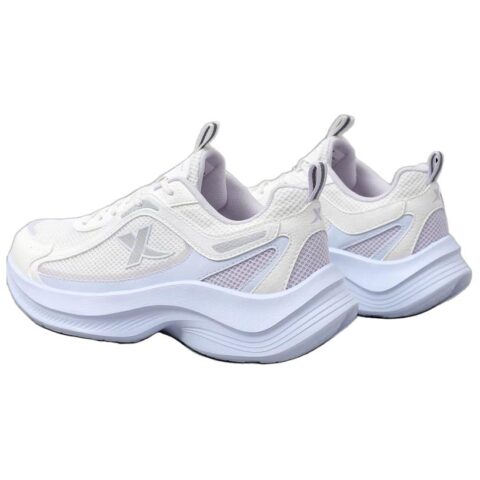 XTEP Abrasion Resistant Breathable Rebound Low top Casual Running Shoes Women’s White Blue Purple
