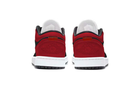 Jordan Air Jordan 1 Classic And Versatile Abrasion Resistant Low top Vintage Basketball Shoes Unisex Black Red