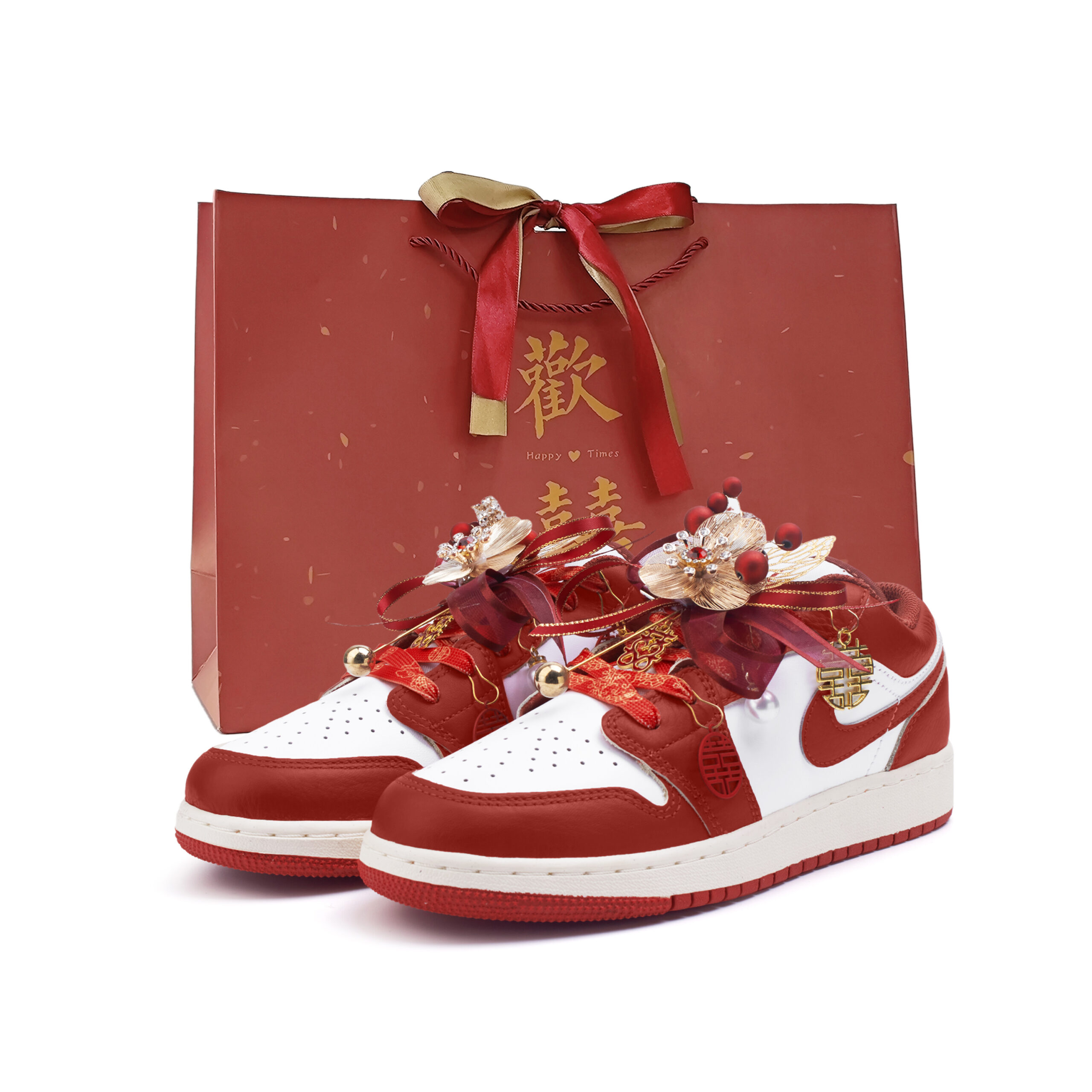 Jordan Air Jordan 1 Low top Vintage Basketball Shoes Women’s Red