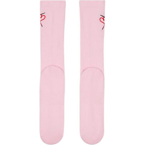 Nike Crew Socks Unisex 1 Pack Foam Pink/University Red/Black