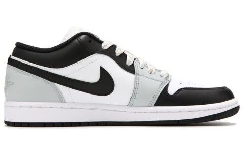 Jordan Air Jordan 1 Low Abrasion Resistant Breathable Low top Vintage Basketball Shoes Men’s Black White Gray