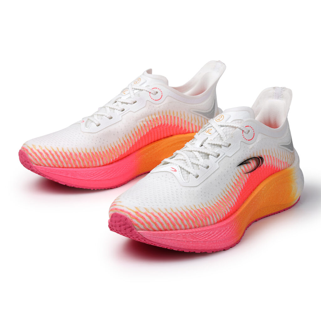 SAIQI Low top Long Distance Running Shoes Men’s Crimson Sunset