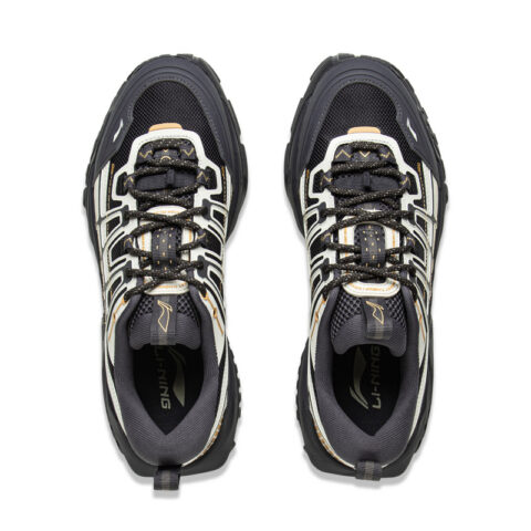 Li Ning Outdoor CF Tracing Cushioning Rebound Low top Outdoor Shoes Unisex Black White Blue