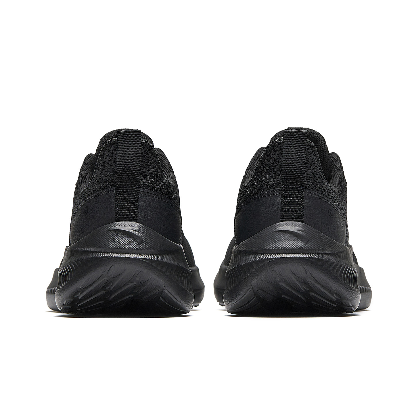 Anta Cushioning Slip Resistant Breathable City Commuting Running Shoes Men’s Basic Black