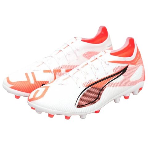 PUMA Ultra 5 Pro MG Multi Ground Cushioning Soccer Shoes Unisex White Orange