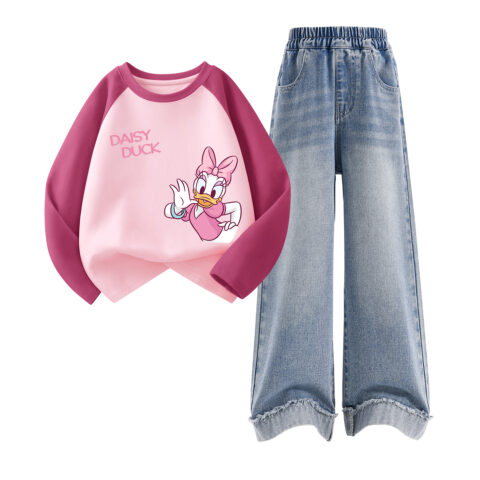Disney Kids Casual Sportswear Crew Neck Moderate