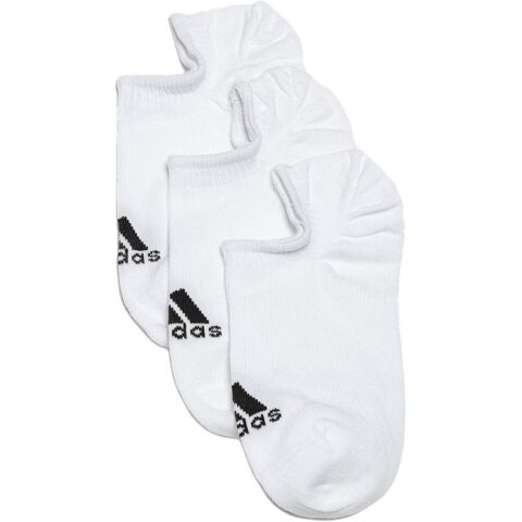 Adidas No Show Socks Unisex 3 Pack White