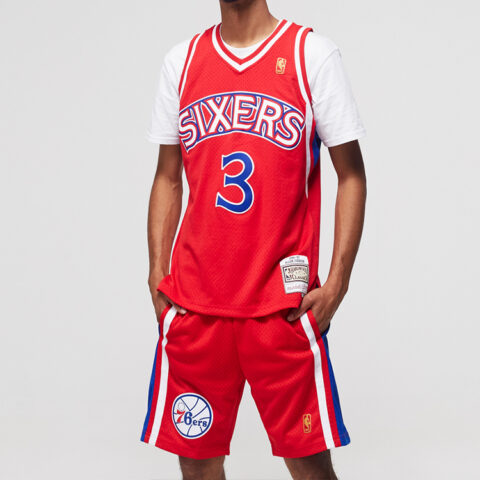 Mitchell & Ness Philadelphia 76ers Road 1996 97 Allen Iverson Swingman Jersey