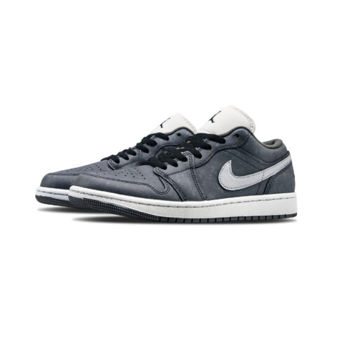 Jordan Air Jordan 1 Stars’ Ashes Abrasion Resistant Low top Vintage Basketball Shoes Unisex Gray