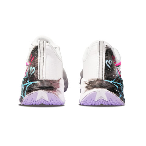 Li Ning Wuyue Cushioning Abrasion Resistant Low top Casual City Commuting Running Shoes Women’s White Blue