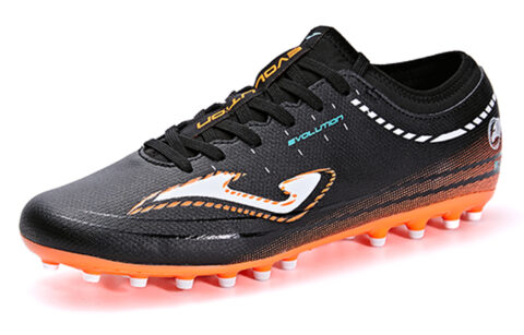 Joma AG Artificial Ground Slip Resistant Abrasion Resistant Soccer Shoes Men’s Black Orange