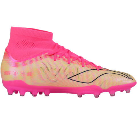 Li Ning Soccer Shoes Men’s High Top Pink Color
