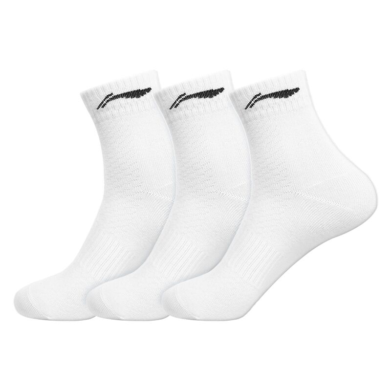 Li Ning Crew Socks Unisex 3 Pack
