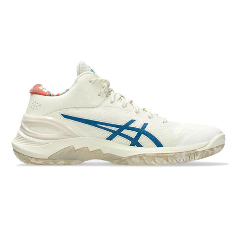 ASICS Gel Burst 28 Versatile Cushioning Slip Resistant Abrasion Resistant Mid top Basketball Shoes Men’s Beige Blue