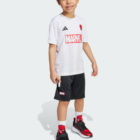 Adidas x MARVEL/, Casual Sportswear Climacool 2 Piece Set White/Black Kids’