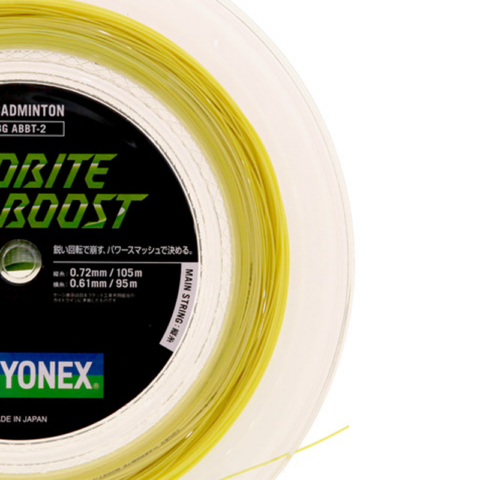 YONEX BGABBT Badminton Racket Strings Nylon Filament Yarn 0.72mm/Yarn 0.61mm String Gauge Below 20 Lbs String Tension