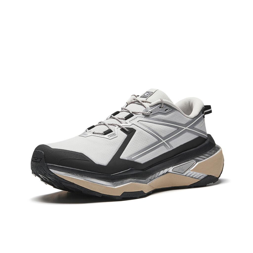 Anta Slip Resistant Anti Twist Nitrogen Technology Running Shoes Men’s Durable Gray/Black