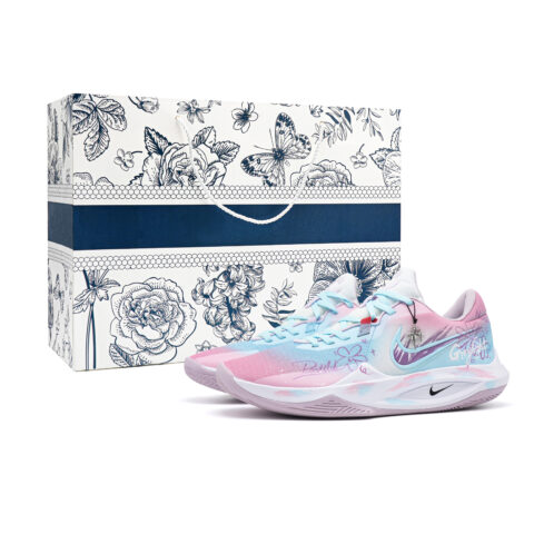 Nike Precision 6 Cherry Blossoms Mesh Cushioning Slip Resistant Abrasion Resistant Low top Basketball Shoes Men’s