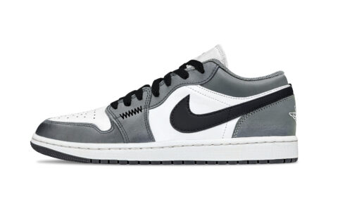 Jordan Air Jordan 1 Shadow Black Low top Vintage Basketball Shoes Unisex Gray White