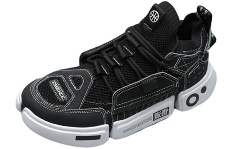 LiNing Essence ACE Anti-Slip And Wear-Resistant Lightweight Low-Top Vintage Basketball Shoes Women’s Black White